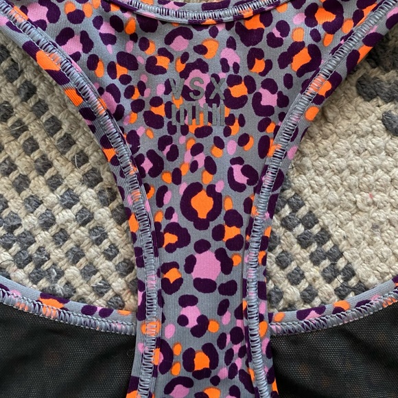 Multicolored Leopard Victoria’s Secret sport bra - Picture 3 of 5